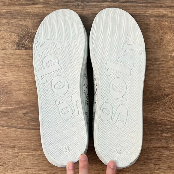 NWOT Goby Cat Lace Up White Black Sneakers Sz 42 (11.5) - Picture 13 of 16